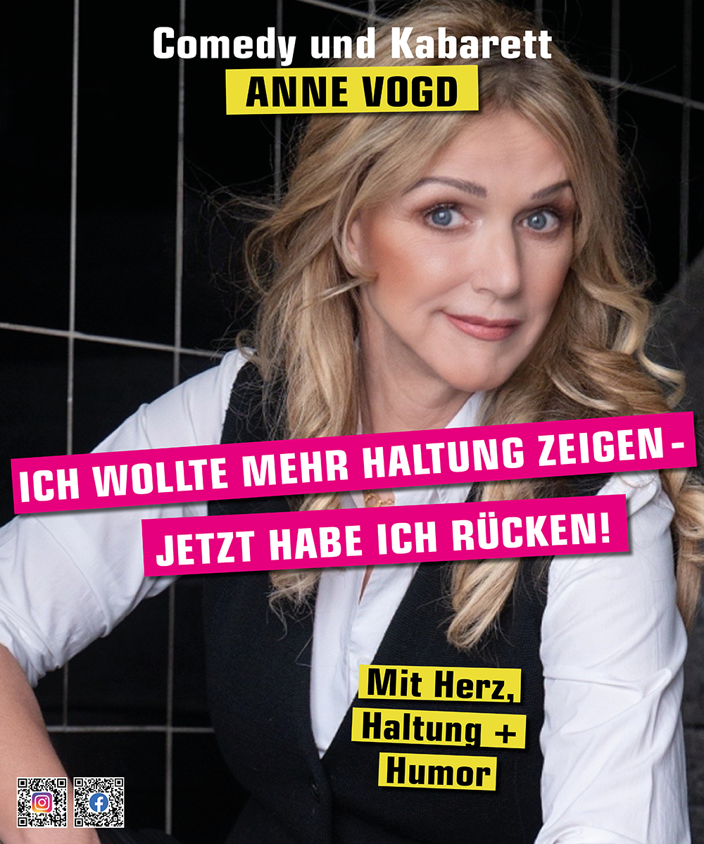 Plakat: Ich wollte mehr Haltung zeigen - jetzt habe ich Rücken